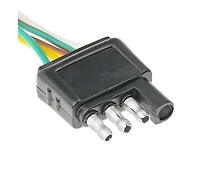 Trailer Wiring Harness Kit with Connectors and Clips, 4-Way 25Feet Male 4Feet Female Utility Trailer Wiring Kit for Boat Trailer Lights, Durable Trailer Lights Wire