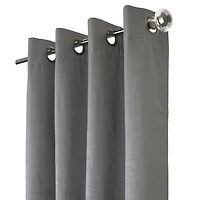 Loft Living Spirit, panneau de rideau à oeillets texturé, 100% occultant 52" x 84", gris