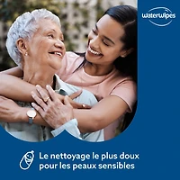 WaterWipes Sensitive+ Gentle Clean Wipes, 3-en-1 nettoie, soigne, protège, 99,9 % d'eau, non parfumées