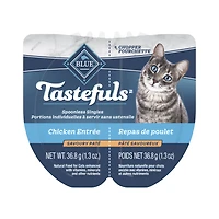 Blue Buffalo Tastefuls Spoonless Singles Wet Cat Food Paté, Chicken 85g