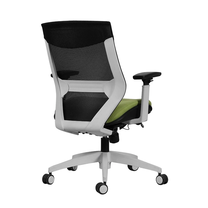 TygerClaw Mesh Mid Back and Fabric Seat Office Chair