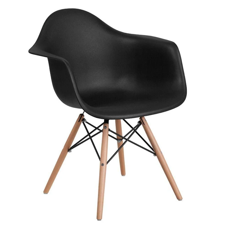 Heavenly Collection Bucket Armchair with Wood legs