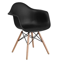 Heavenly Collection Bucket Armchair with Wood legs