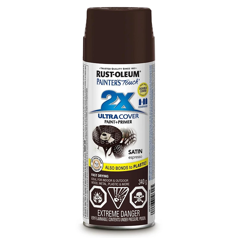 Painter's Touch 2X Ultra Cover - Satin Expresso, 340g