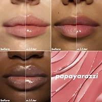 e.l.f. Cosmetics Glow Reviver Plumping Lip Oil, Papayarazzi, 7.6 mL