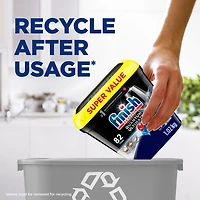 Finish® Quantum Ultimate® Dishwasher Detergent Pods, No Pre Rinse needed, for Deep Clean & Sparkling Shine, 82 Tabs