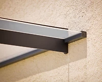 CANOPIA by PALRAM Nancy 3 ft. x 7 ft. Door Awning Kit - Grey