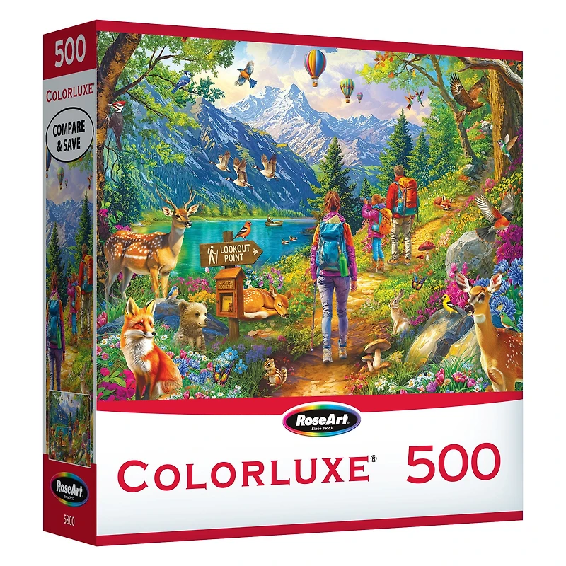 RoseArt - Colorluxe 500 pièces - sentier de randonnée- Puzzle emboîtable pour adulte