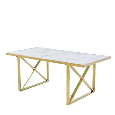 Table de salle à manger en faux marbre de la collection Heavenly
