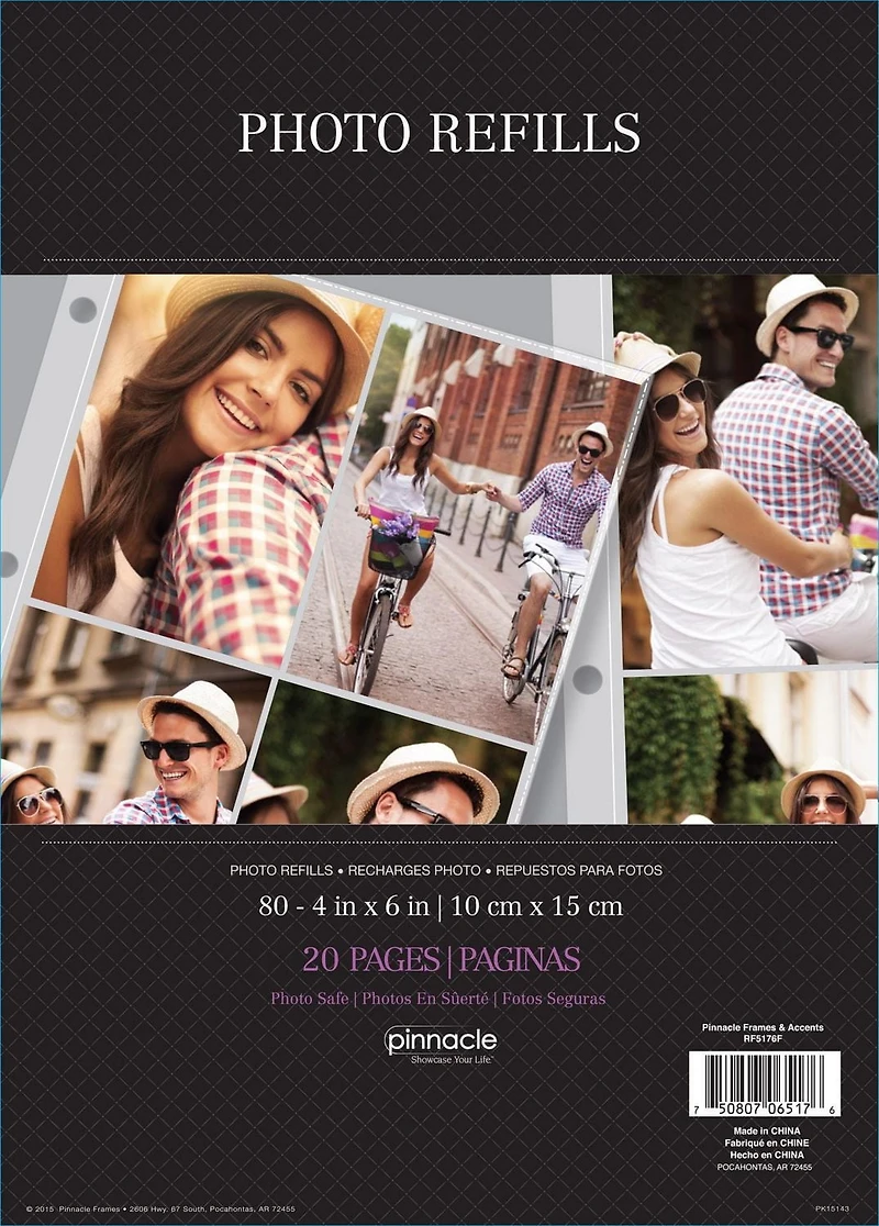 Pinnacle 4x6 Photo Album Refill Pages, 10 Pack