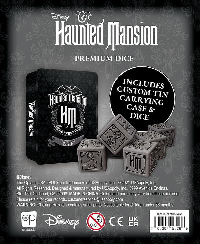 USAopoly Disney Haunted Mansion Ensemble De Dés Prime