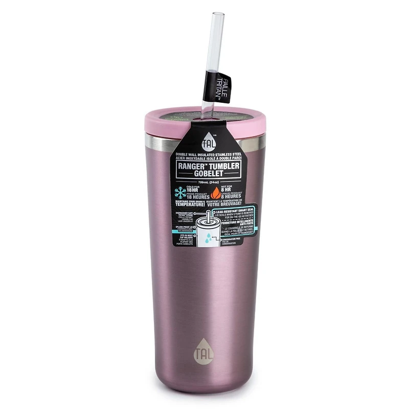 TAL Double Wall Insulated Stainless Steel Ranger Water Bottle, 24oz