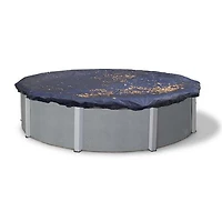 Blue Wave Round Leaf Net Above-Ground Pool Cover