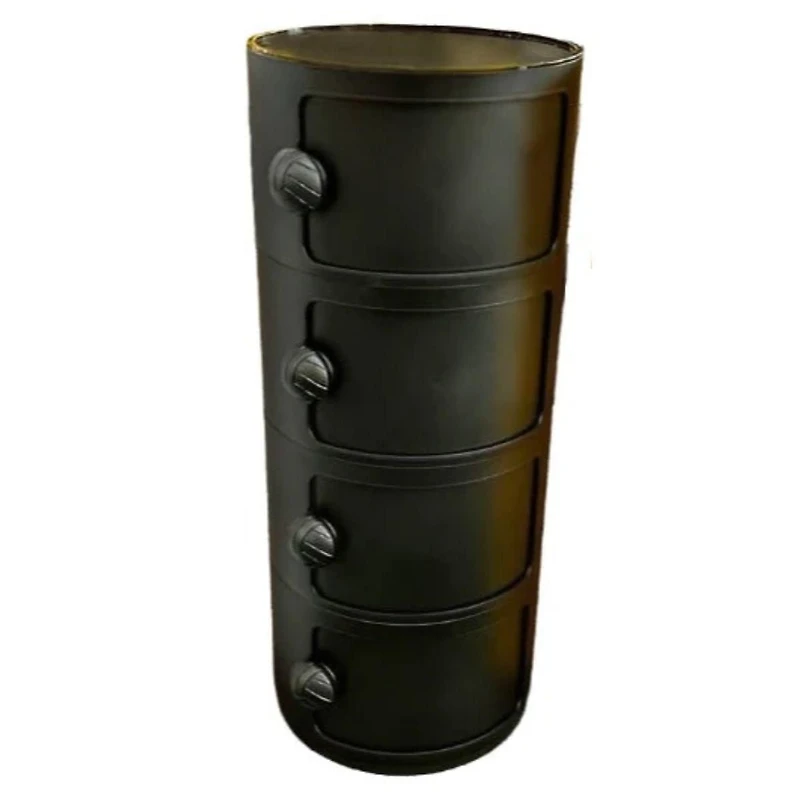 Rangement rond George en noir