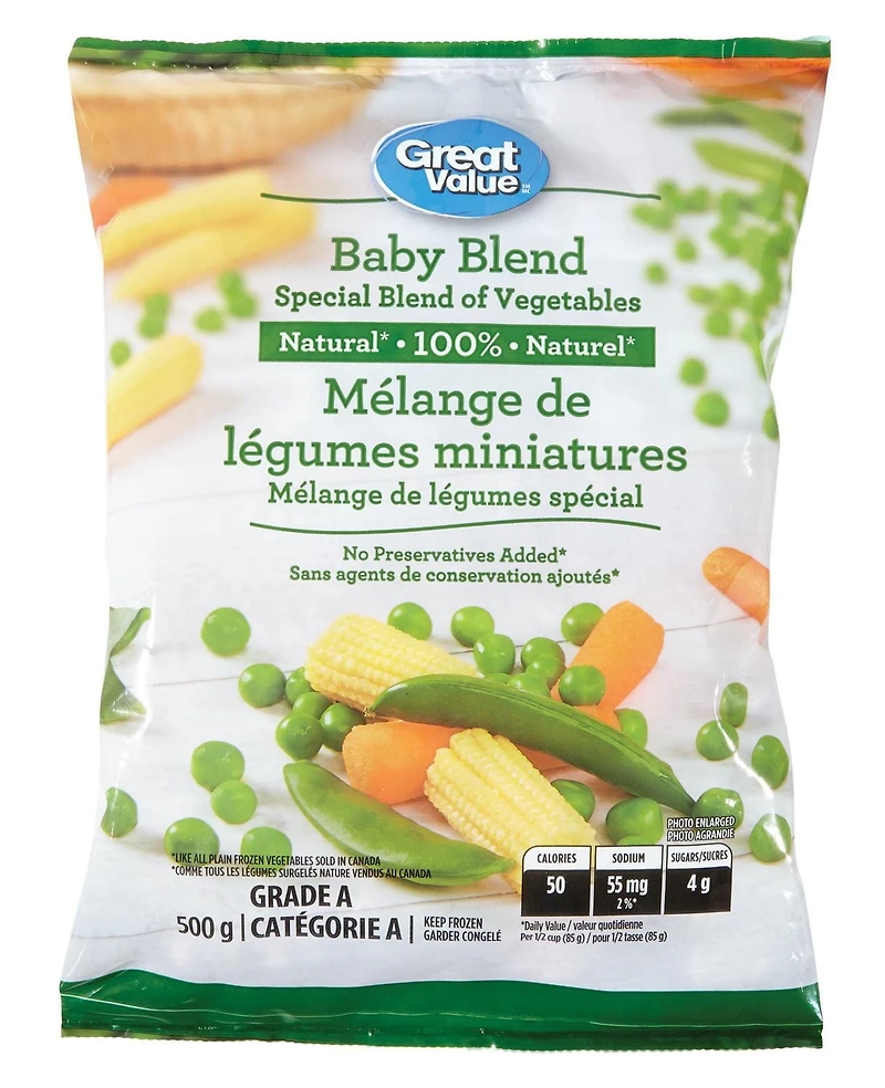 Mélange de légumes miniatures Great Value 500g