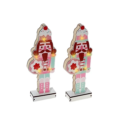 Support Casse-Noisette En Bois À Led (Assortiment) - Lot De 2