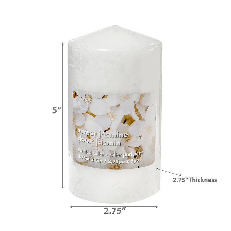 2,75 "X5" Pilier Parfumé Jasmin Sucré - Ensemble De 6