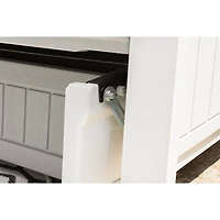 Suncast - Adirondack Glider w/Console - Dove Gray