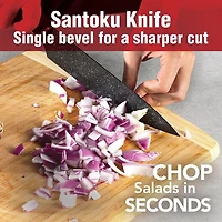 GraniteStone Nutriblade 6 Piece Knife Set, High Grade Razor Sharp Blades Kitchen Knife Set, Toughened Stainless Steel with Nonstick Mineral Coated Surface, Rubberized Ergonomic Grip, Dishwasher Safe