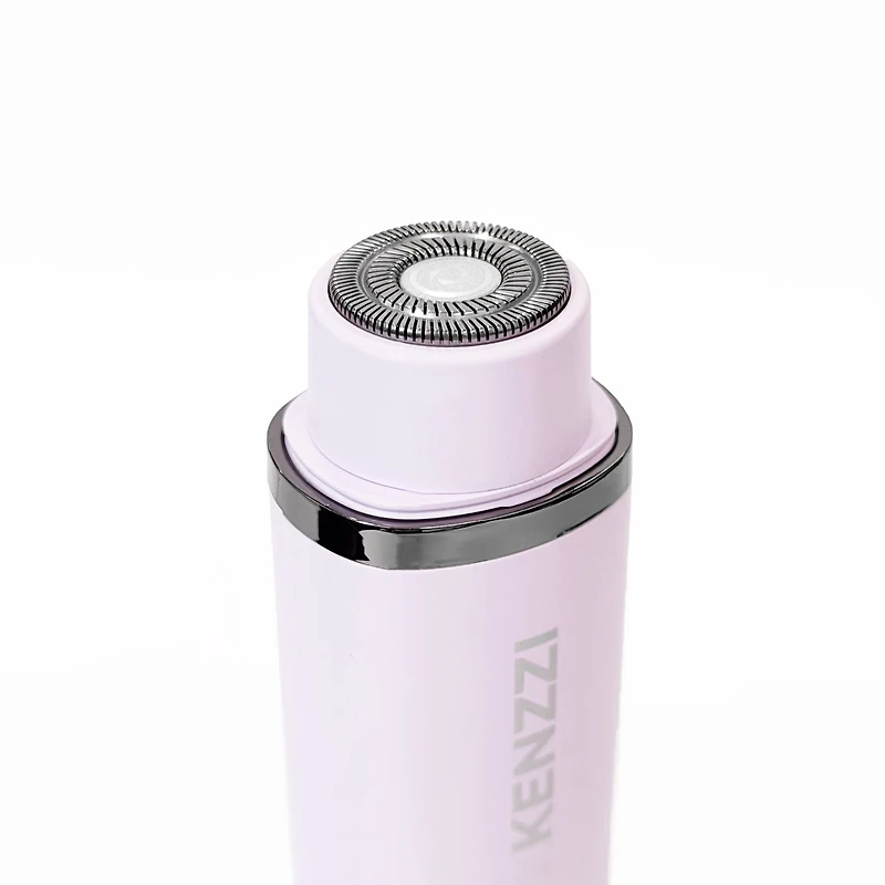 KENZZI 2-in-1 Rechargeable Body & Face Shaver, Trimmer & Circular Blade Shaver, Purple