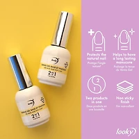 Looky – Gel de finition brillant, séchage rapide, non collant et luxueusement lisse, adhérence, parfait pour manucure en gel – Protection ultime et tenue prolongée, 15 ml