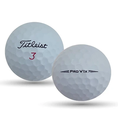 Mulligan - 48 balles de golf récupérées Titleist Prov V1x 2020 4A, Blanc