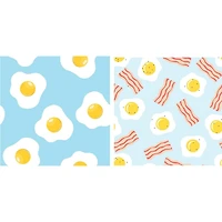 Swedish Dish Cloth Bacon and Eggs Set of 2