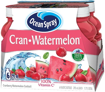 OCEAN SPRAY CRANBERRY WATERMELON, 295mL x 6
