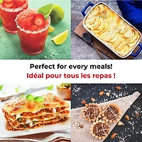 Starfrit Râpe à Tambour Avec 4 Barillets en Inox Interchangeables, Lames Ultra Tranchantes, Base Ventouse Stable, Poussoir Sécuritaire, Parfaite Pour Râper Et Trancher Légumes, Fromage, Glace Râpée Râpez, tranchez ou râpez finement avec la râpe rotative Starfrit. Comprend 3 barillets en acier inoxydable, base ventouse et poussoir sécuritaire. Aucun assemblage requis. Parfait pour légumes, fromages, chocolat, glace et plus!