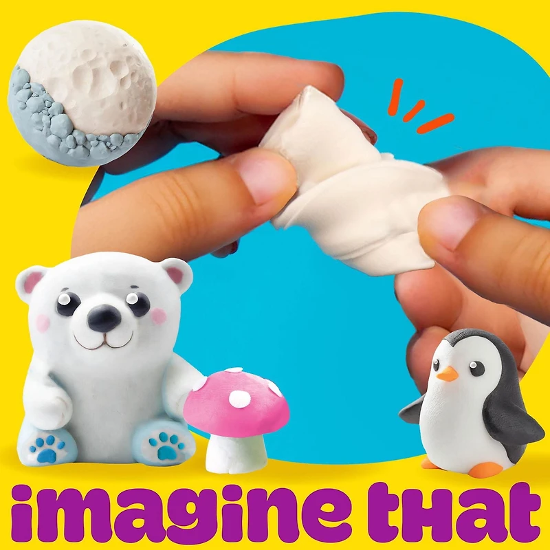 Seau de pâtes à modeler séchant à l’air de la marque Play-Doh, lot de 5 pâtes blanches PLAYDOH 40OZ BLANC