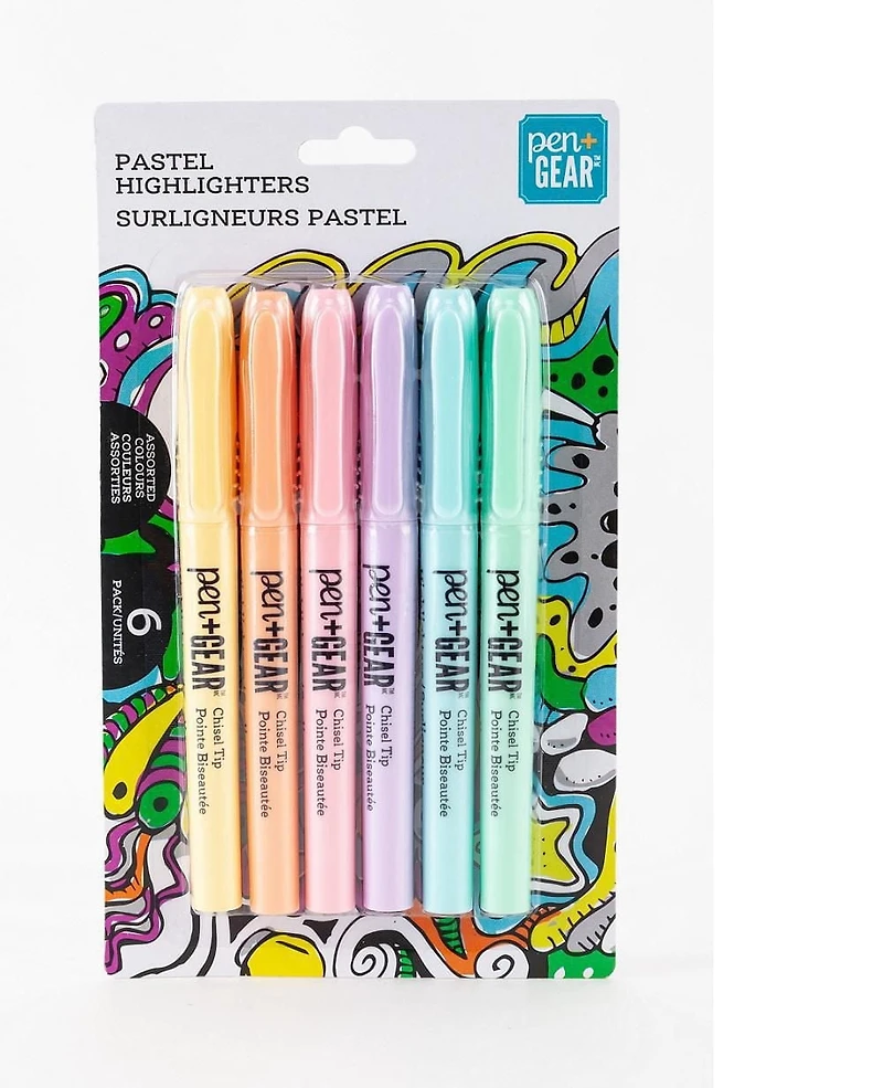 PG 6PK PASTEL HLIGHTERS