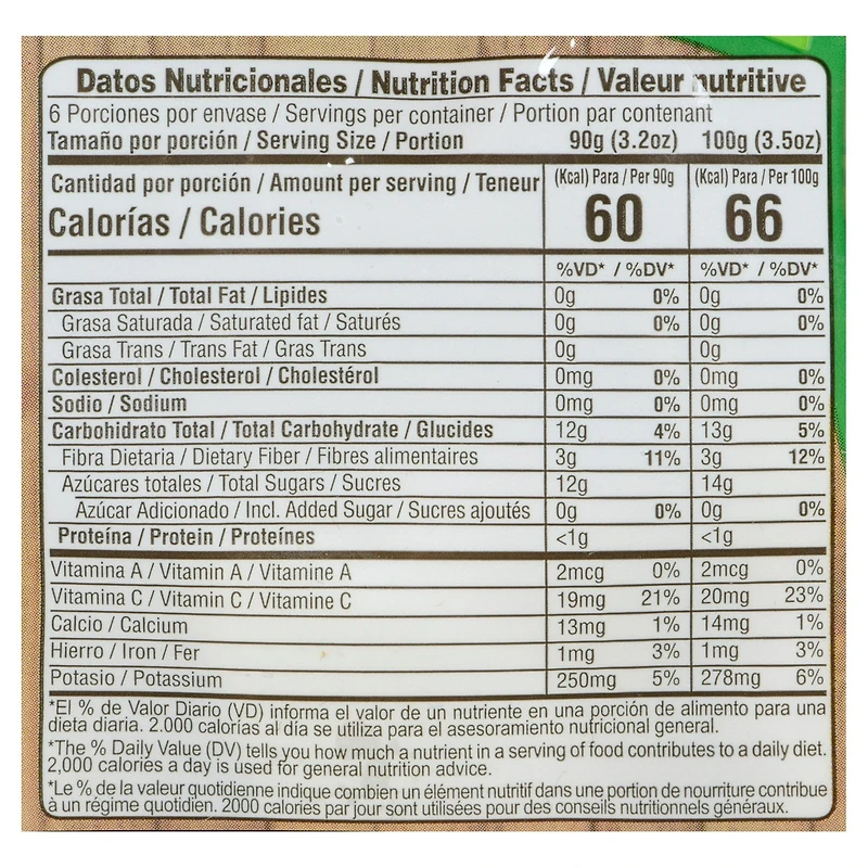 Canoa frozen soursop pulp, 6 x 90g