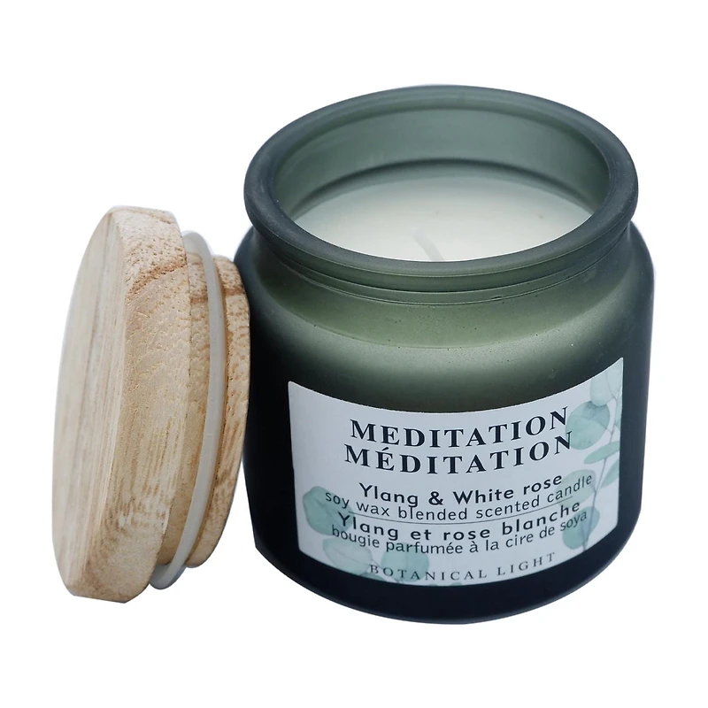 68g Ylang et rose blanche BOUGIE PARFUMÉE À LA CIRE DE SOYA
