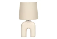Monarch Specialties  Luminaire, 25"h, Lampe De Table, Résine Crémeuse, Tons Beige., Moderne