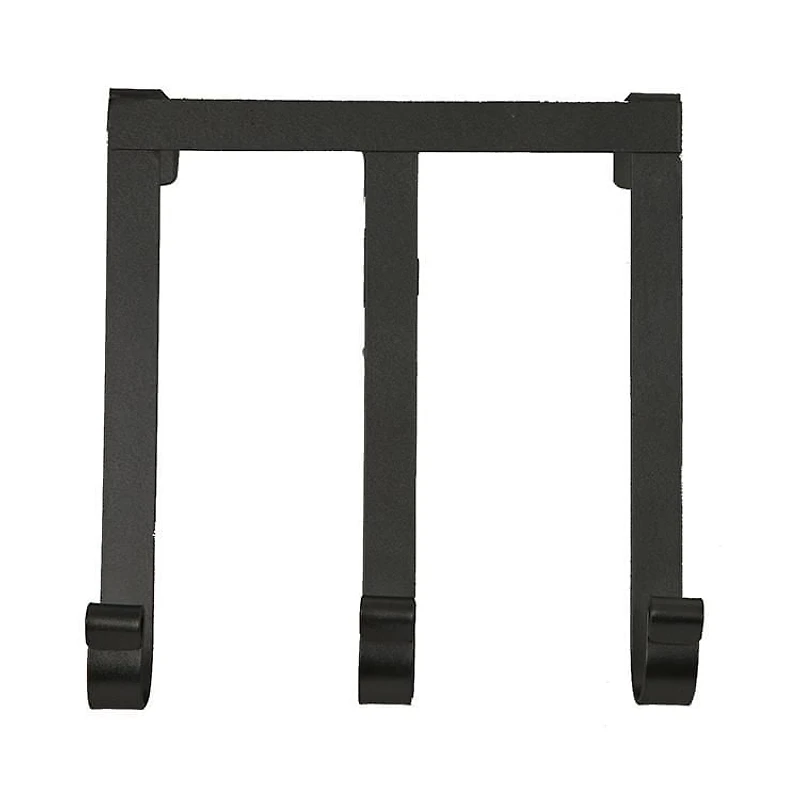 era Niagara Over the Door Three Hook Black, 6.50in x 7in