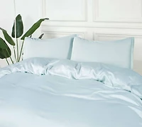 Housse de couette 100 % bambou Fabstyles | Housse de couette en bambou soyeuse, respirante, rafraîchissante, hypoallergénique et certifiée Oeko-TEX pour la reine et le roi