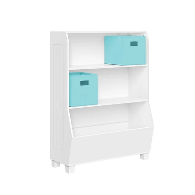 Kids 34" Bookcase with Toy Organizer and 2 Bins