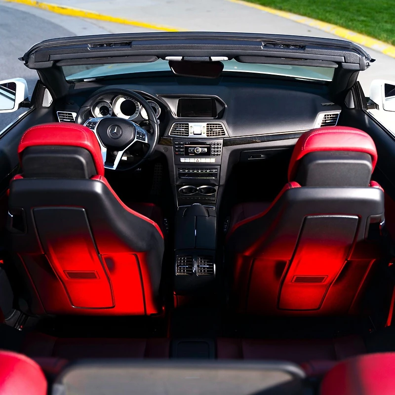 Trousse de base de bandes lumineuses à DEL Ultra pour l’intérieur et l’extérieur – 2 bandes de 12 po, 12 V – Violet