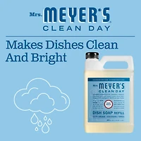 Mrs. Meyer's Clean Day Recharge de Savon à Vaisselle Liquide, Parfum Eau de Pluie, Bouteille