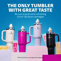 Cirkul 40oz All-Day StrawSip™ Tumbler, Cherry Blossom (Light Pink)., 40oz Cherry Blossom  All-Day StrawSip™ Tumbler.