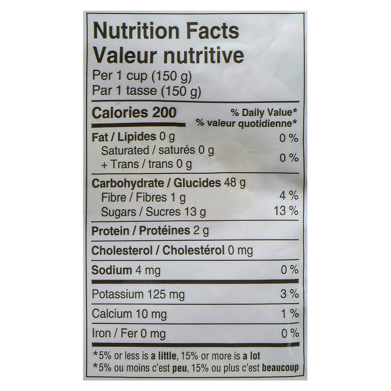 Banane Golden Saba cuite à la vapeur surgelée Paradise 454g