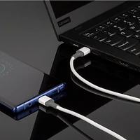 Scosche CA4WG-SP Strikeline USB-A to USB-C Charge & Sync Cable 4-ft. White/Gray, 4ft Cable for USB-C Devices