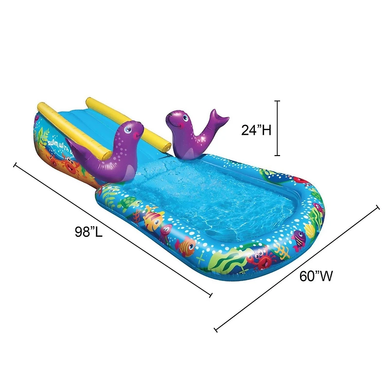 Play Day Summer Inflatables My First Water Slide 82256 Pool And Slide