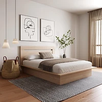 Nexera Lit plateforme avec tête de lit Malibu