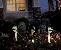 Halloween Chained Skeleton Arm Lawn Stakes