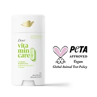 Dove Vitamin Care+ Cucumber & Melon Scent Aluminum-Free Deodorant Stick, 72h Breathable Odour Protection, 74g