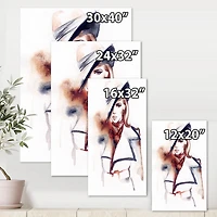 Designart Mode Portrait de femme avec Ht Art mural sur toile