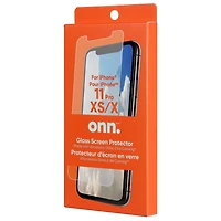 onn. iPhone 11 Pro/XS/X Screen Protector, Easy Alignment Tray