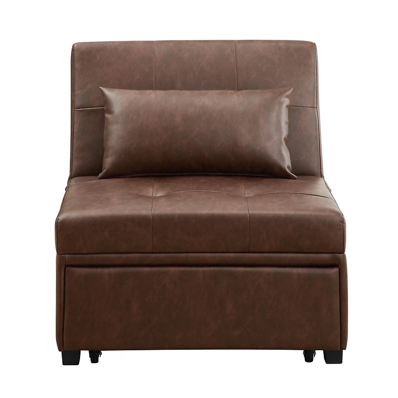 Payton Sofa Bed, Brown PU