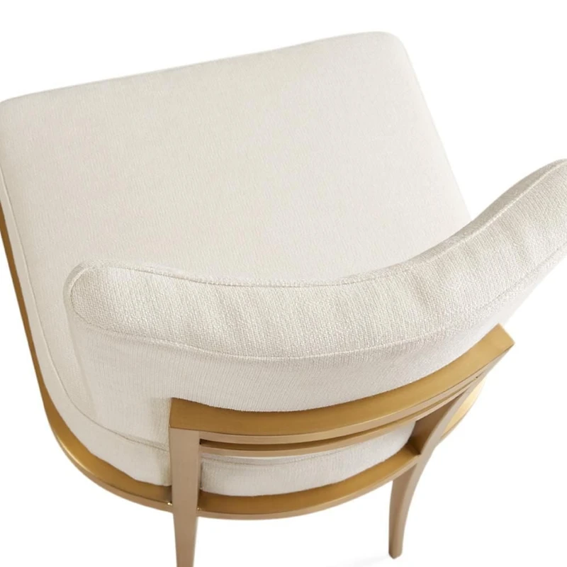 Home Gear Set of 2 Gold Sidechair Dining Chair